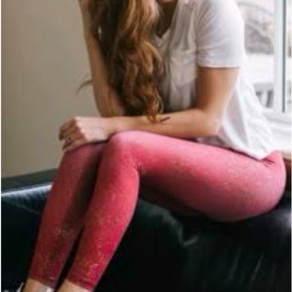 🌙ZYIA Active Red Gold  Leggings (16/18)